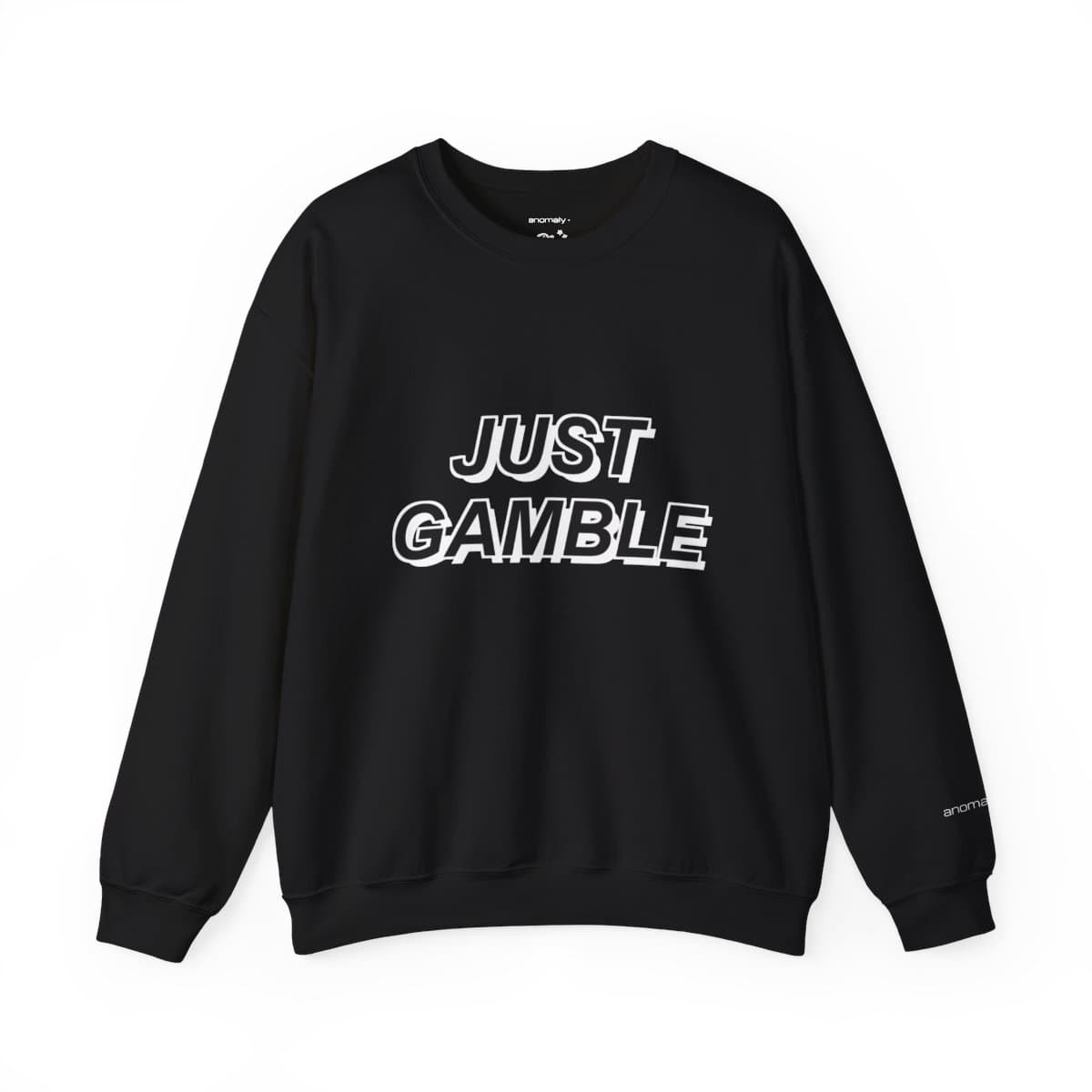 Drop Shadow Black Crewneck