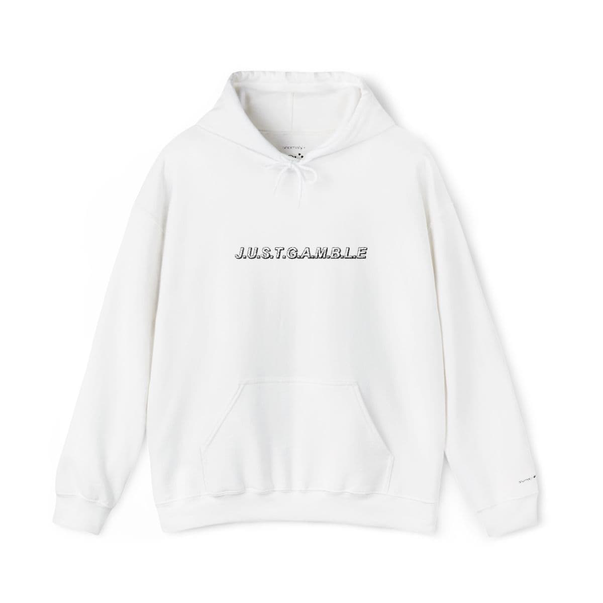 J.U.S.T.G.A.M.B.L.E Premium Embroidered Hoodie — White