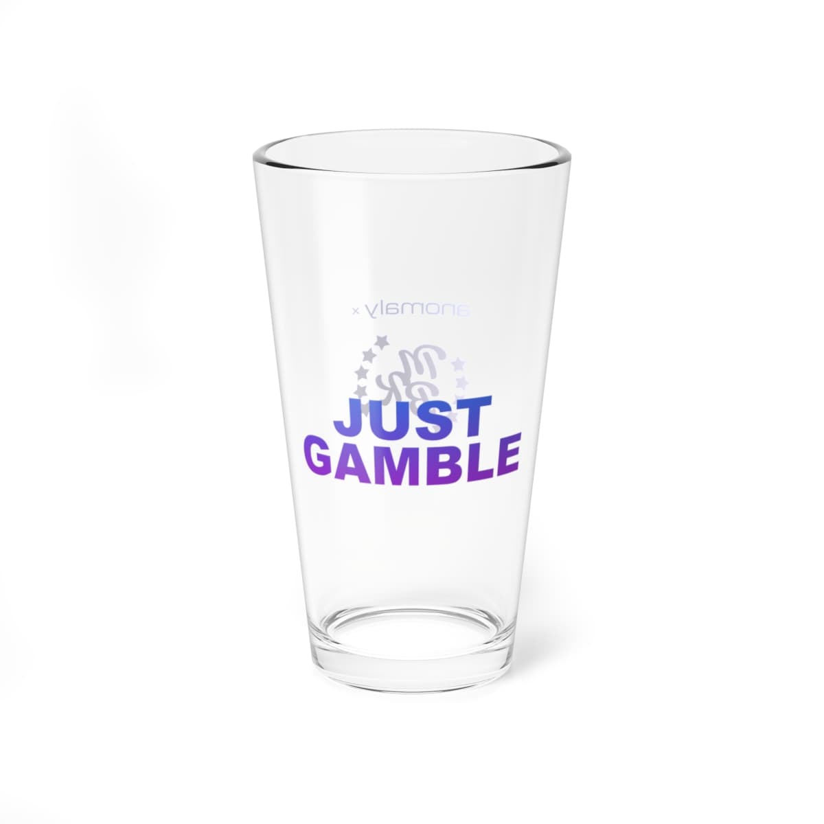 Just Gamble Purple Gradient Mixing Glass