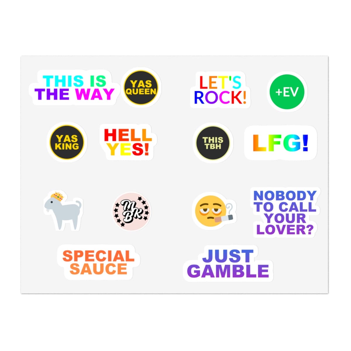 Super Fan 14-Pack Sticker Set